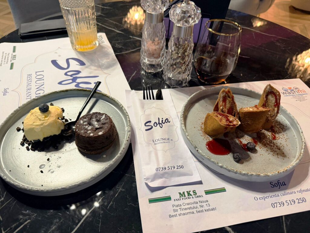 Deserturi impreuna - Sofia Craiova Restaurant a la carte