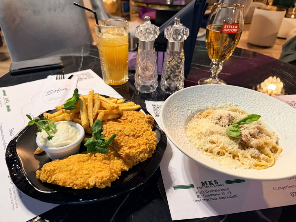 Seara in oras la Sofia Bistro Craiova restaurant a la carte